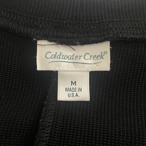 Coldwater Creek | Waffleknit sheath dress. Cap sleeves. Size Medium. USA. Staple - Picture 3 of 6